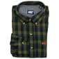 Mens Lands End Long Sleeve Flannel Shirt - Green - image 1