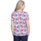 Womens Alfred Dunner Land of the Free Flag Hearts Tee - image 2