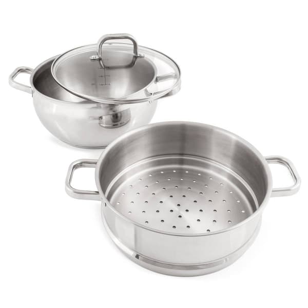 BergHOFF Belly Shape 18/10 Stainless Steel 3pc. Steamer Set