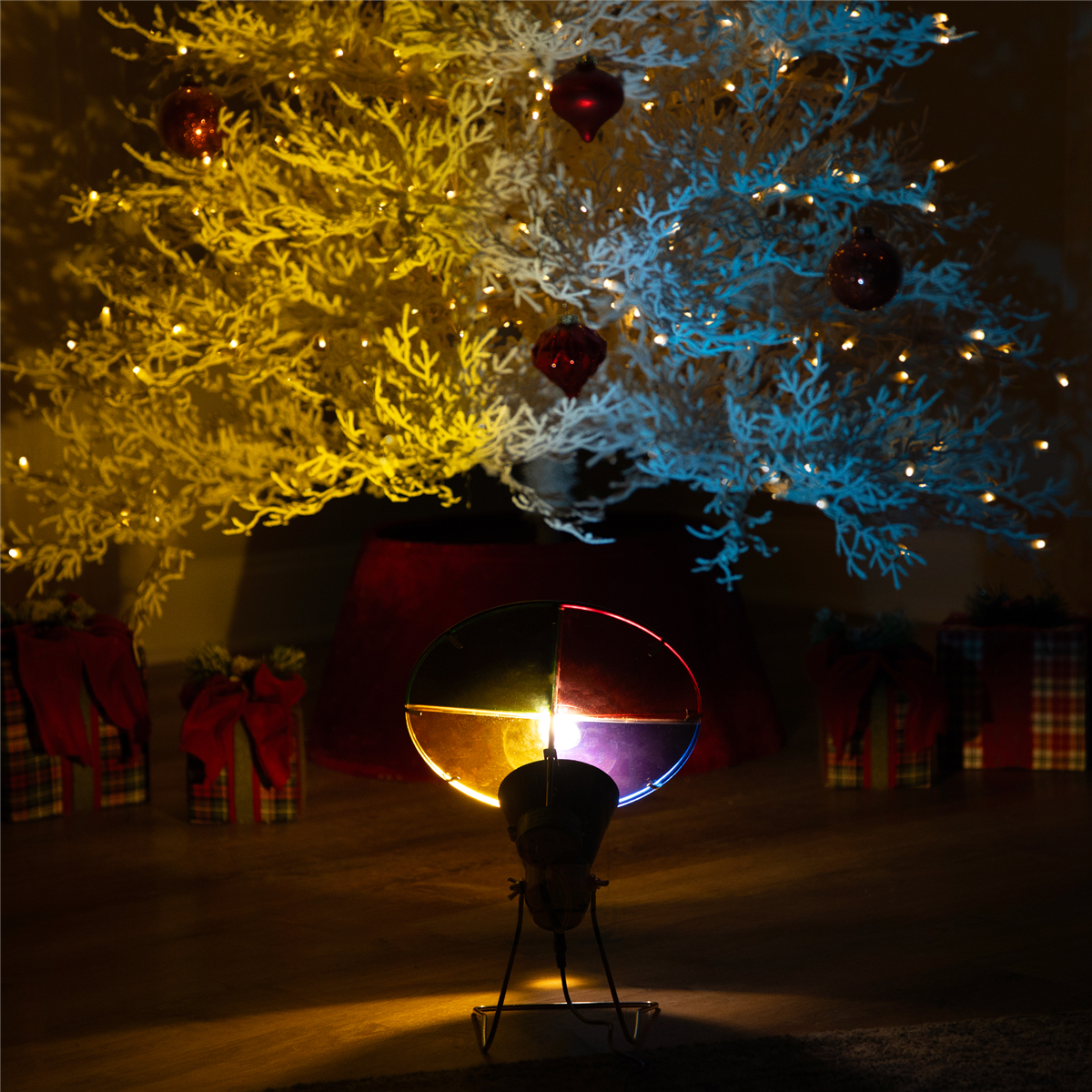 Northlight LED Rotating Christmas Tree Color Projecting Wheel