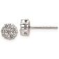 Pure Fire 14kt. White Gold 1/2ctw. Diamond Cluster Screw Earrings - image 1