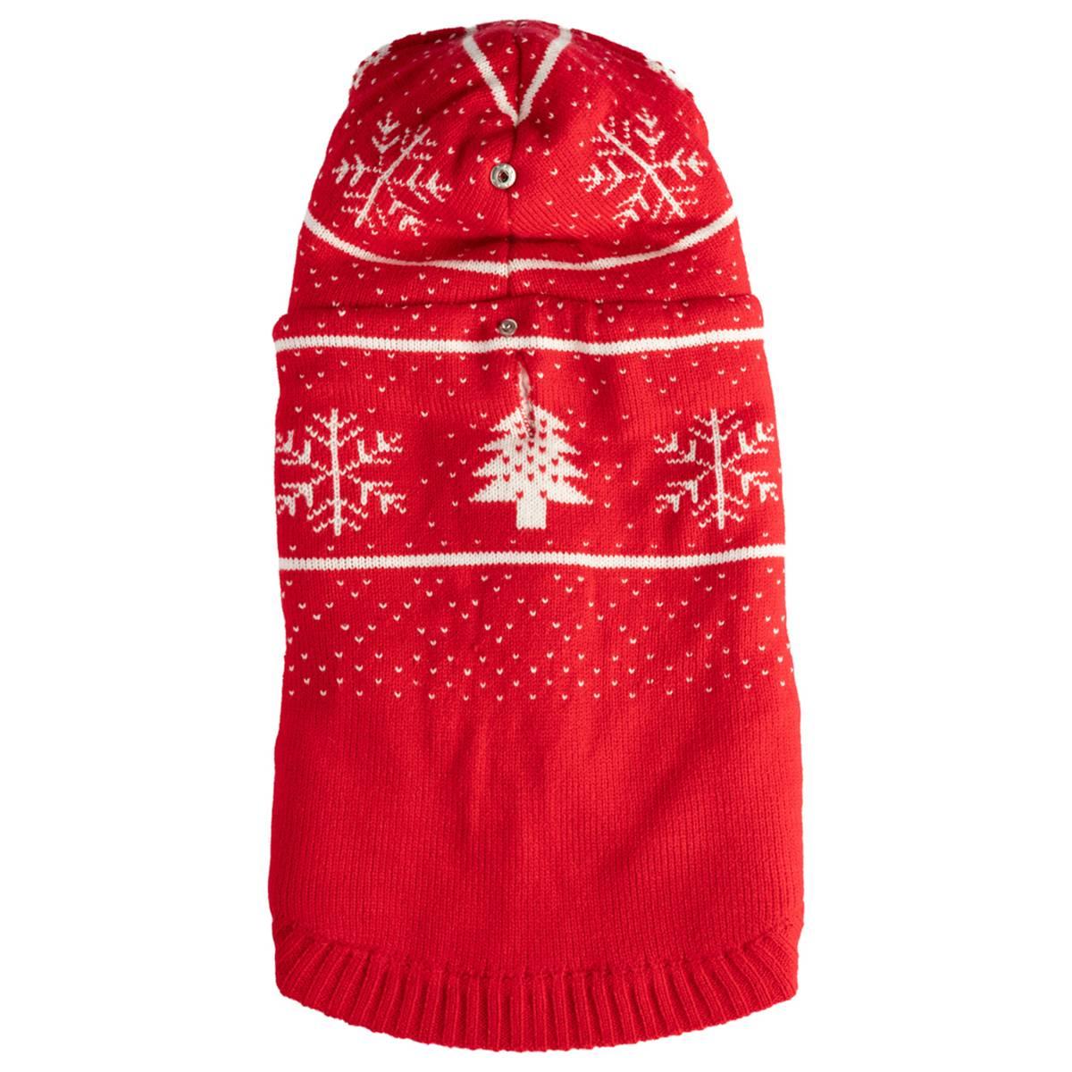 Snowflake Tree Hooded Pet Jacket