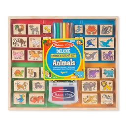 Melissa &amp; Doug(R) Deluxe Wooden Animals Stamp Set