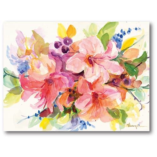 Courtside Market Dreamy Flower Bouquet II Wall Art - image 