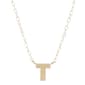 Gold Classics™ Yellow Gold Polished T Initial Pendant Necklace - image 2