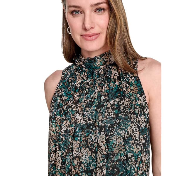 Womens Tommy Hilfiger Sleeveless Abstract Chiffon Shift Dress