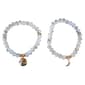 Beautiful Blessings 2pc. Stretch Beaded Moon Charm Bracelets - image 1