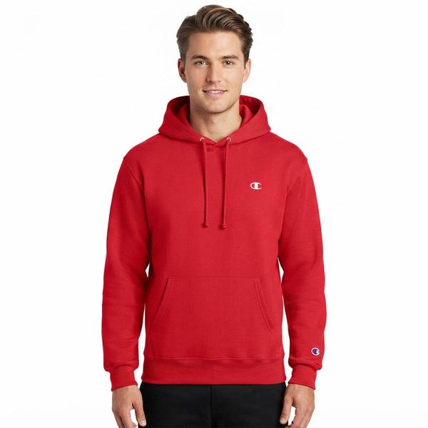 Mens Champion(R) Solid Pullover Hoodie - image 