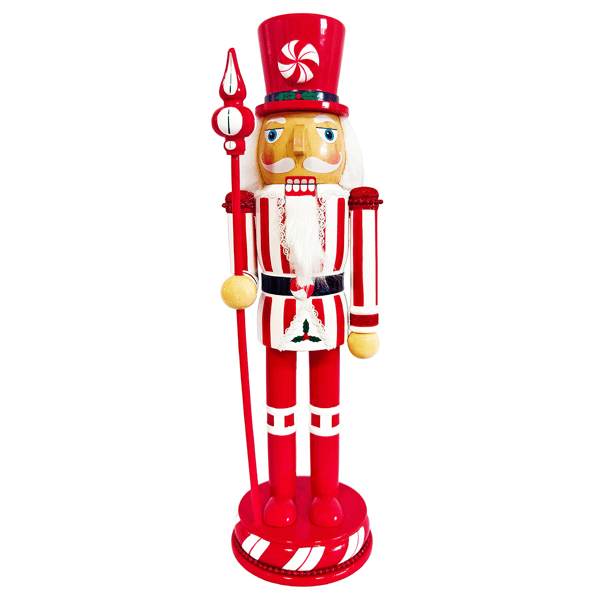 Santa''s Workshop 14in. Peppermint Swirl Nutcracker