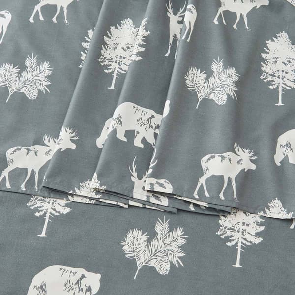 FreshFolds Mountain Ridge Forest Animal Microfiber Sheet Set