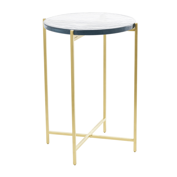 9th & Pike® Contemporary Gold Metal End Table - image 