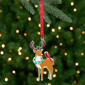 Northlight Reindeer with Cardinal & Wreath Christmas Ornament - image 1
