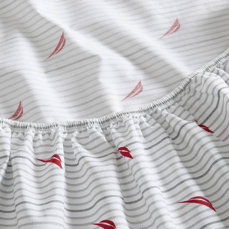 Nautica Audley Stripe Cotton Percale Sheet Set
