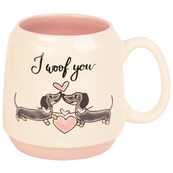 Home Essentials Kissing Dogs I Woof You 20oz. Mug - image 