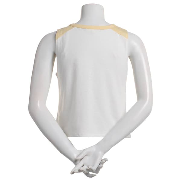 Juniors No Comment Washed Color Block Fresh Peaches Tank Top