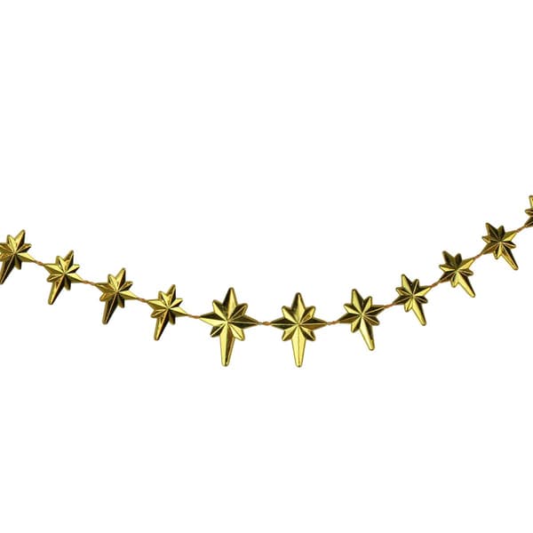 Northlight Seasonal Shiny Gold Star of Bethlehem Garland