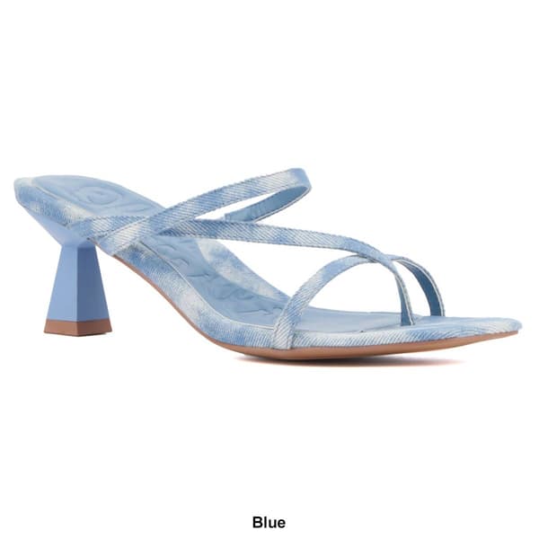 Womens Olivia Miller Angelic Strappy Slide Sandals