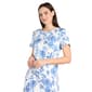 Petite R&M Richards Floral Print Linen T-Shirt Shift Dress - image 4
