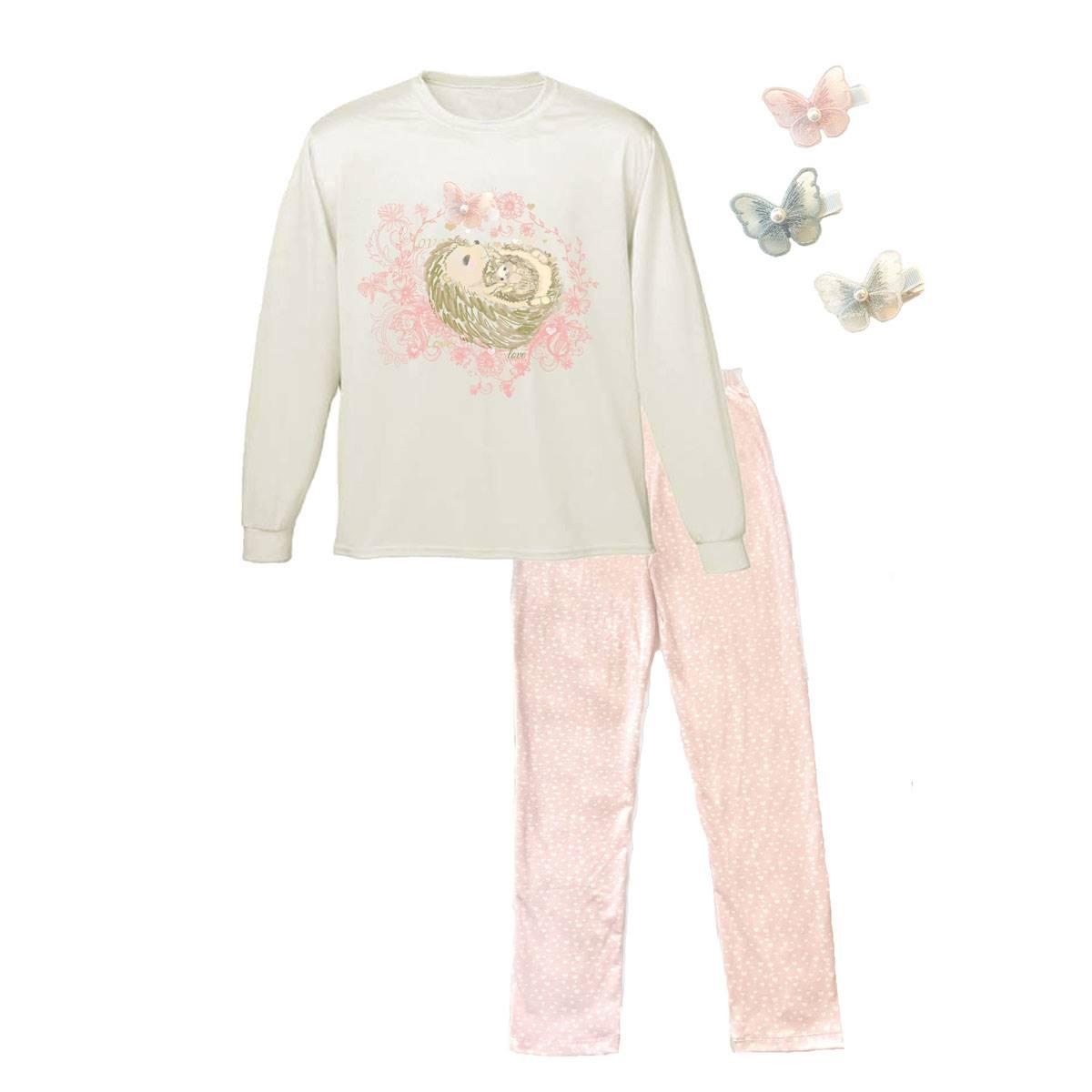 Girls Mi Amore Gigi Interchangeable Hedgehog Pajama Set