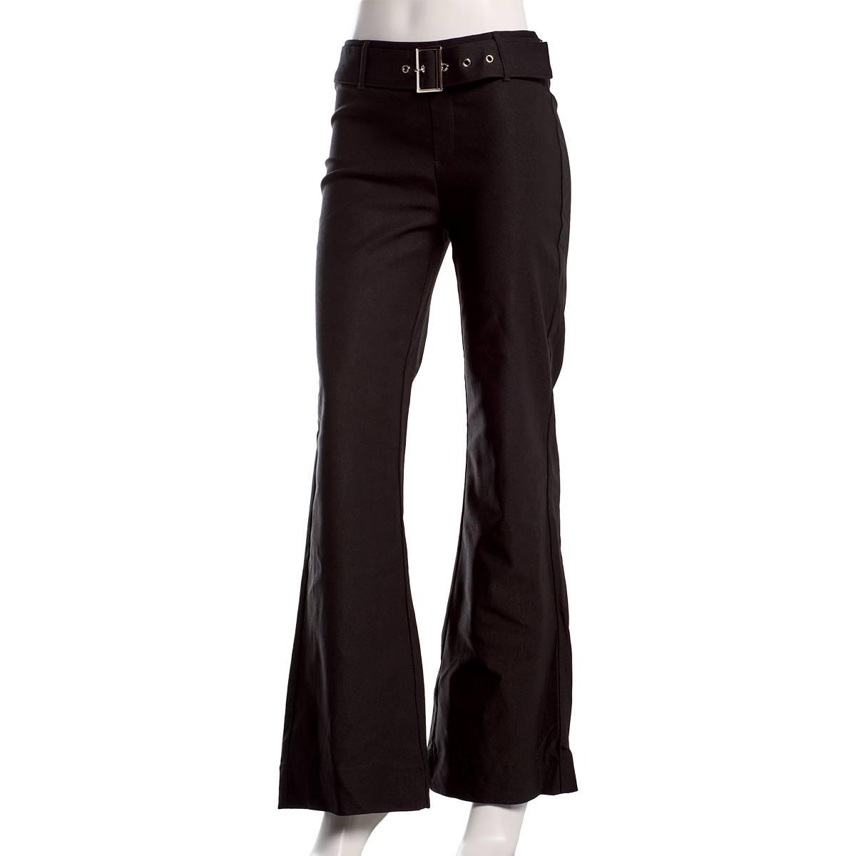 Juniors Zoe & Phoebe Millennium Bootcut Belted Pants