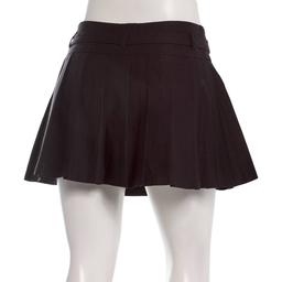 Juniors Zoe & Phoebe Pleat Millenium Skort With Skinny Belt
