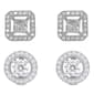 Sterling Silver Diamond Simulant 2pc. Earrings - image 1