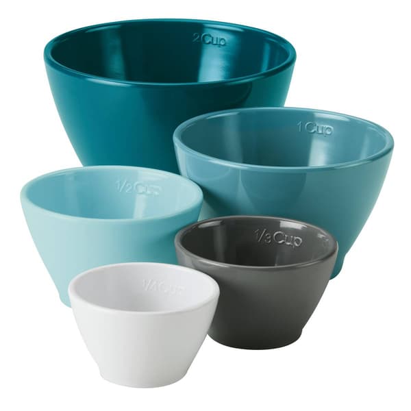 Rachael Ray 10pc. Mix & Measure Mixing Bowl Set - Light Blue/Teal