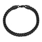Mens Lynx Black IP Cross Pendant & Foxtail Chain Bracelet Set - image 3