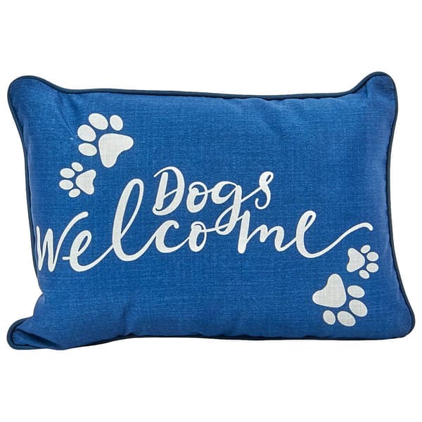 Jordan Manufacturing Welcome Lumbar Pillow - Navy - image 