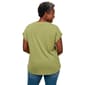 Plus Size Rio & Rian Dolman Sleeve Henley Crochet Lace Blouse - image 3