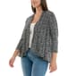 Womens Zac & Rachel 3/4 Sleeve Chevron Open Front Cardigan - image 3