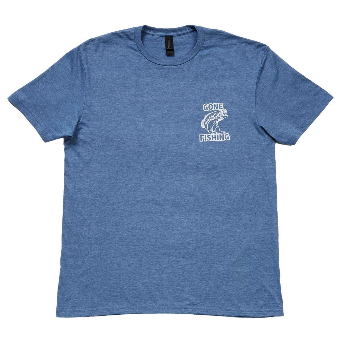 Mens Gone Fishing Short Sleeve Graphic T-Shirt