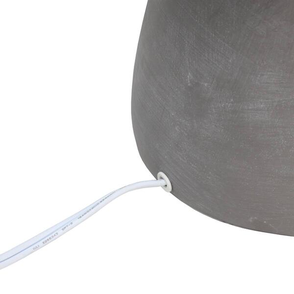 Simple Designs Round Concrete Table Lamp