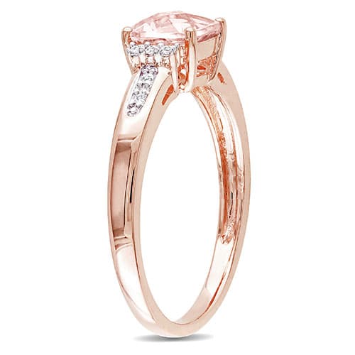 Gemstone Classics&#8482; 10kt. Rose Gold 1ctw. Morganite Ring