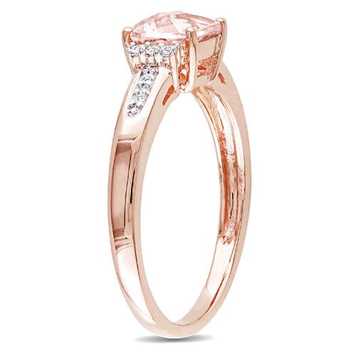 Gemstone Classics&#8482; 10kt. Rose Gold 1ctw. Morganite Ring