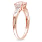 Gemstone Classics&#8482; 10kt. Rose Gold 1ctw. Morganite Ring - image 2