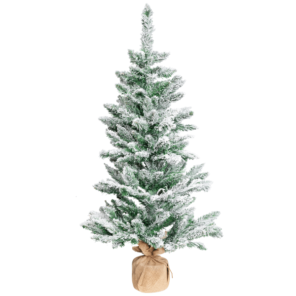 Northlight 3.5ft. Frosted Pine Christmas Tree in Burlap Base
