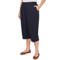 Plus Size Alfred Dunner Classics_S6 Solid Twill Button Hem Capri - image 3