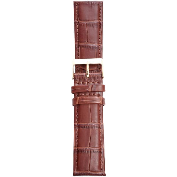 Unisex Watchbands 2 Go Brown Croco Calfskin Leather Band - image 