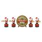 Mr. Christmas 6in. Animated Santas Marching Band Ornaments - image 1