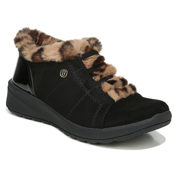Womens BZees Golden Leopard Fur Ankle Boots