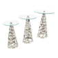 9th & Pike® Contemporary Silver Aluminum Metal Accent Table Set - image 4