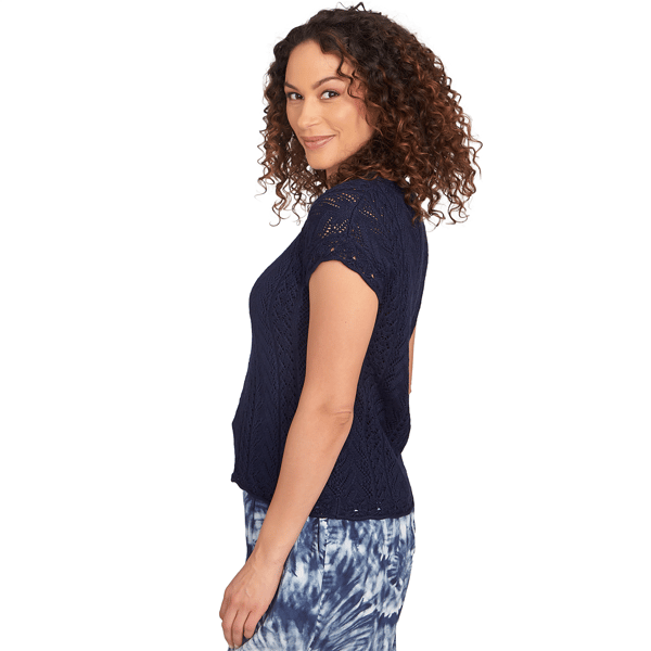Womens Skye&#8217;s the Limit Out Of The Blue Scalloped Edge Blouse