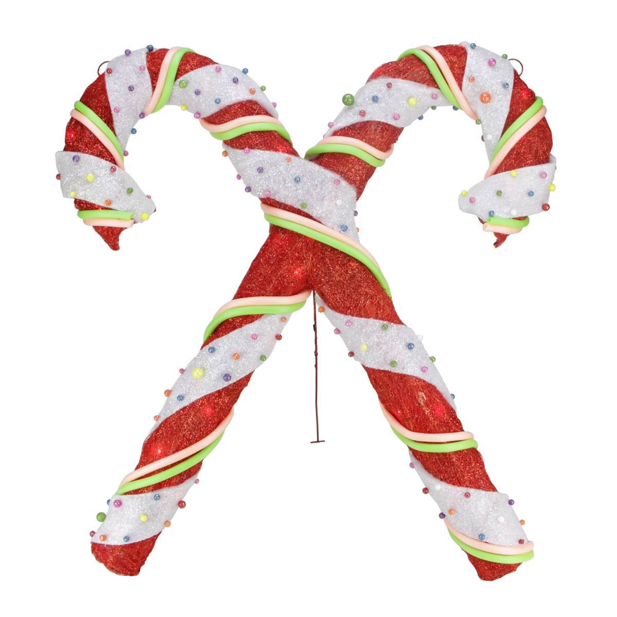 Northlight Seasonal Double Candy Cane Outdoor Christmas...