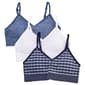 Girls (7-14) Lala(R) Willow 3pk. Seamless Plaid Bralettes - image 1