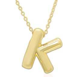 Plain Puff Initial K Pendant