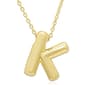 Plain Puff Initial K Pendant - image 1