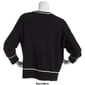 Petite Retrology 3/4 Sleeve V-Neck Tipped Sweater - image 2