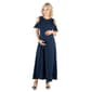 Womens 24/7 Comfort Apparel Cold Shoulder Maternity A-Line Dress - image 1