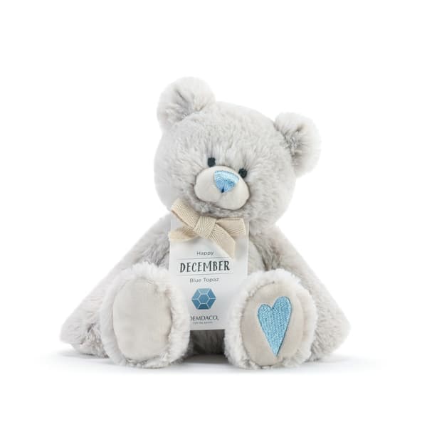 Baby Demdaco December Birthstone Bear - image 